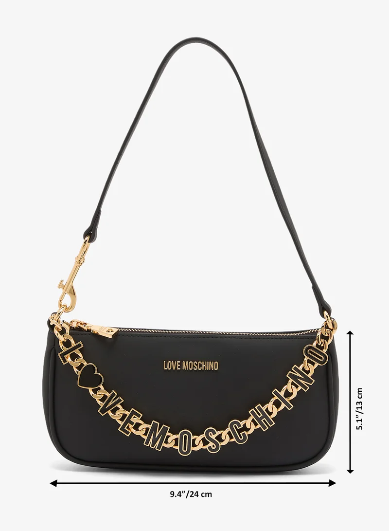 Love Moschino  Dangling Calf + PU Shoulder Bag for Women | Best Price UAE